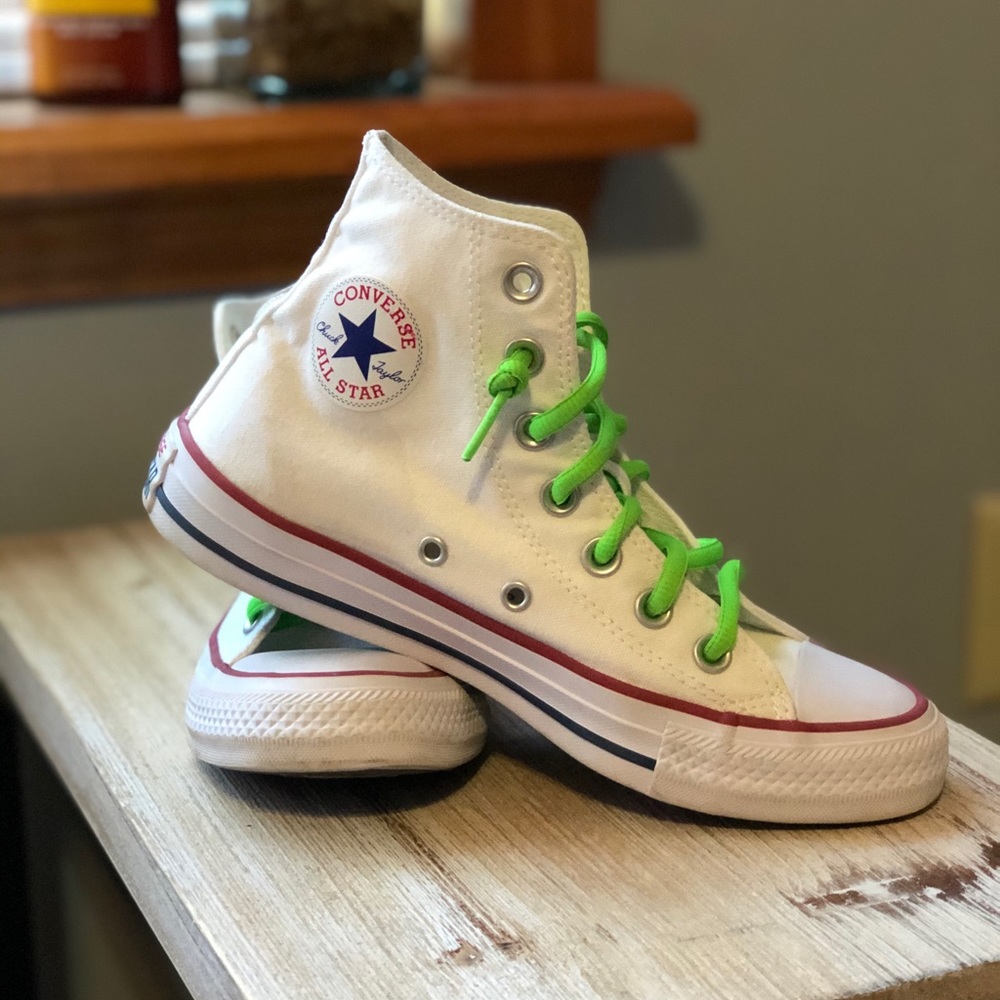 Women’s Converse High Top White Sneakers!